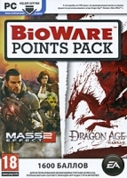Карта оплаты BioWare Points Pack Для Mass Effect 2 и Dragon Age: Начало (1600 баллов) артикул 1321a.